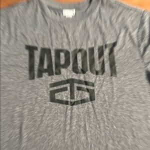 Tapout Charcoal Tee with Black Logo